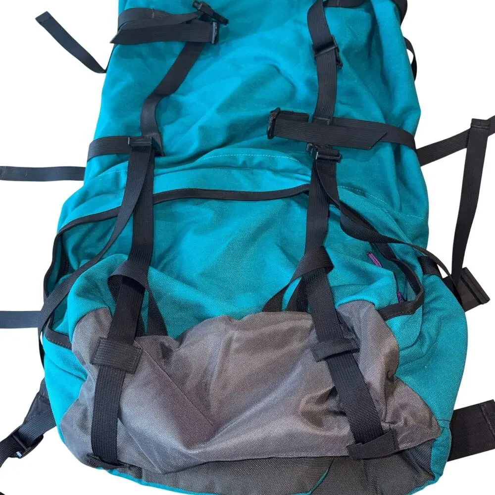 Vintage JanSport Spire‎ 80 Internal Frame Backpack 90s Teal Purple Large Hiking